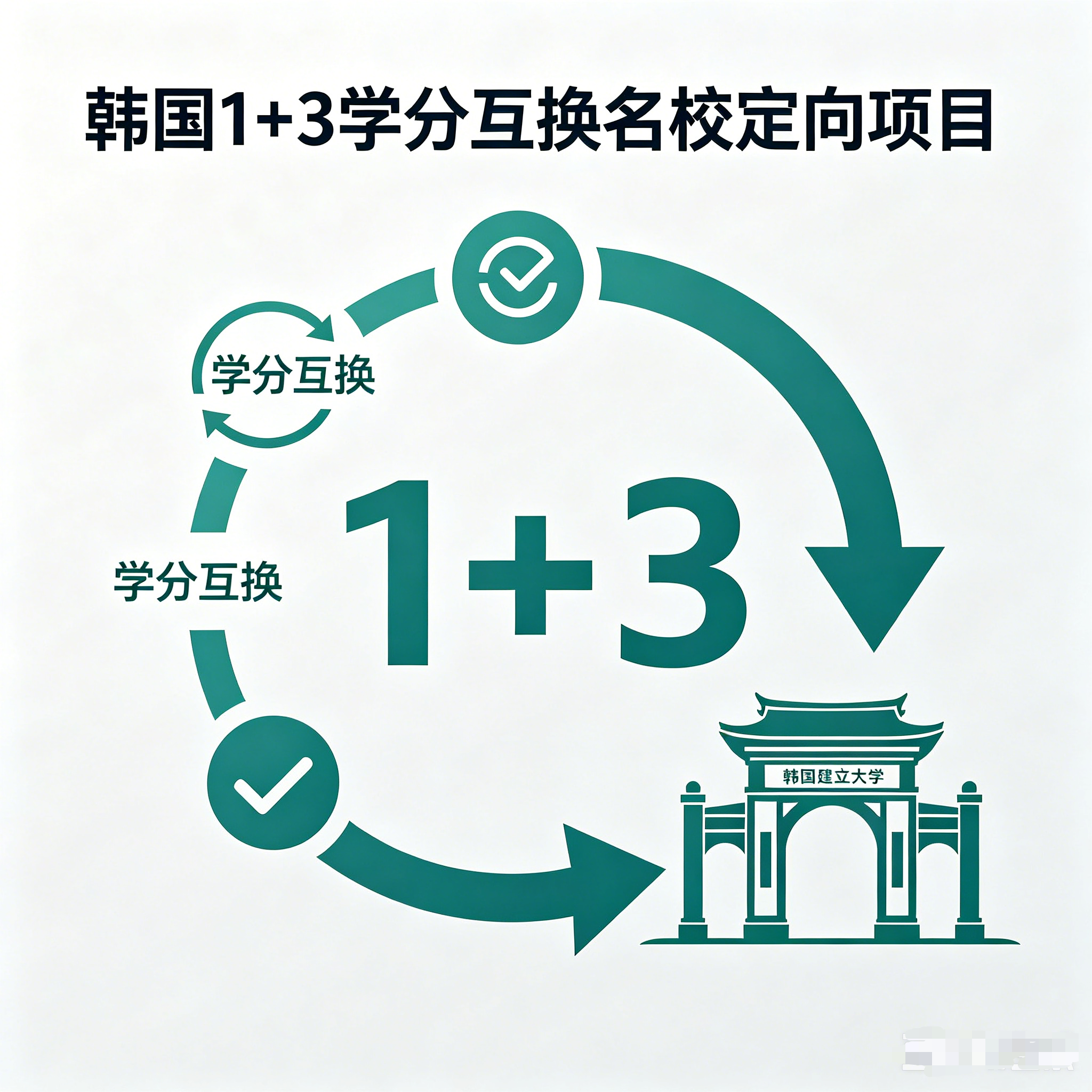 图木舒克韩国留学1+3学分互换项目（名校定向）
